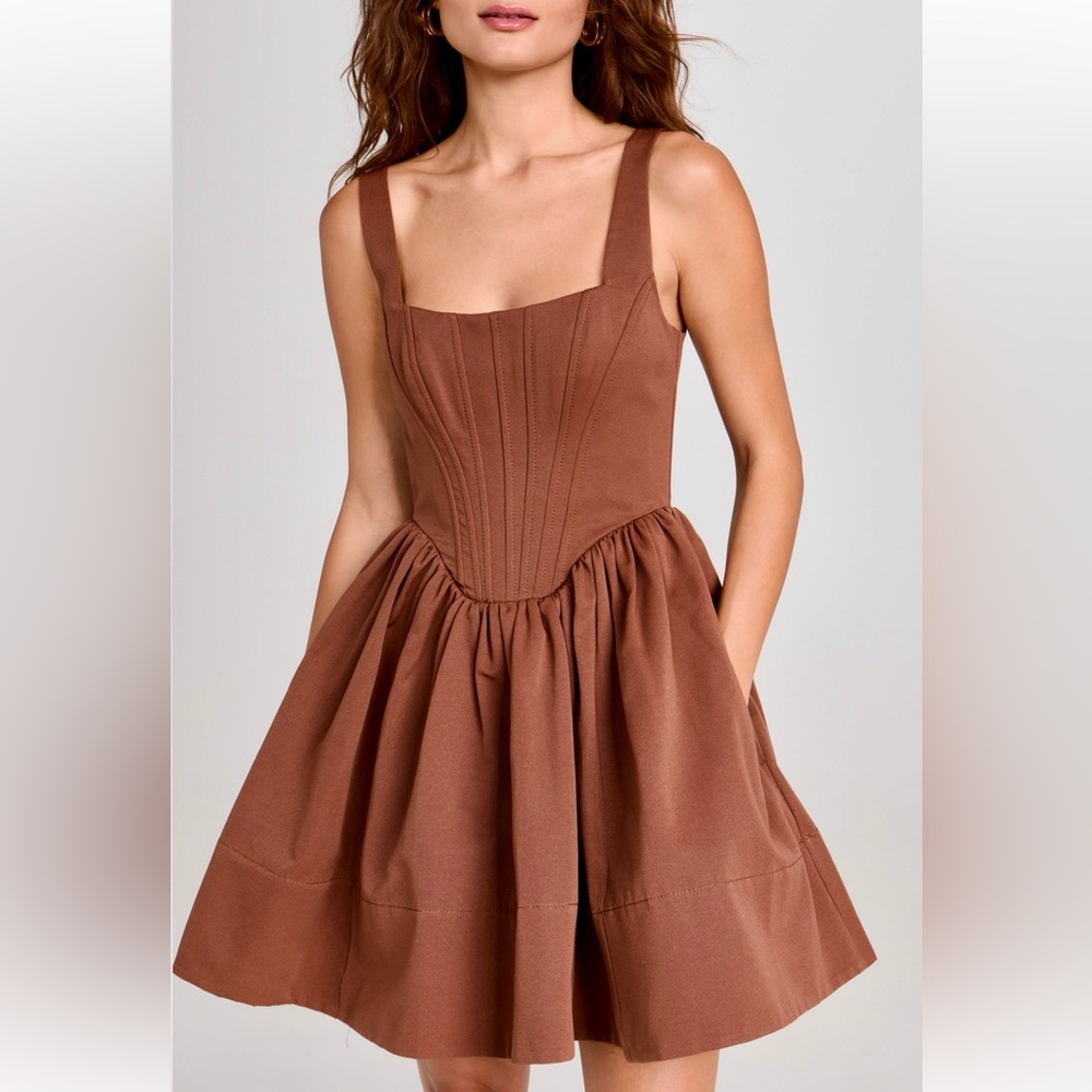 🌺🎉HP🎉🌺 NWT Staud Landscape Mini Dress - Picture 2 of 13